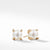 David Yurman Pearl Earrings with Diamonds in Gold