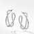 Load image into Gallery viewer, David Yurman Sterling Silver Crossover Hoop Earrings