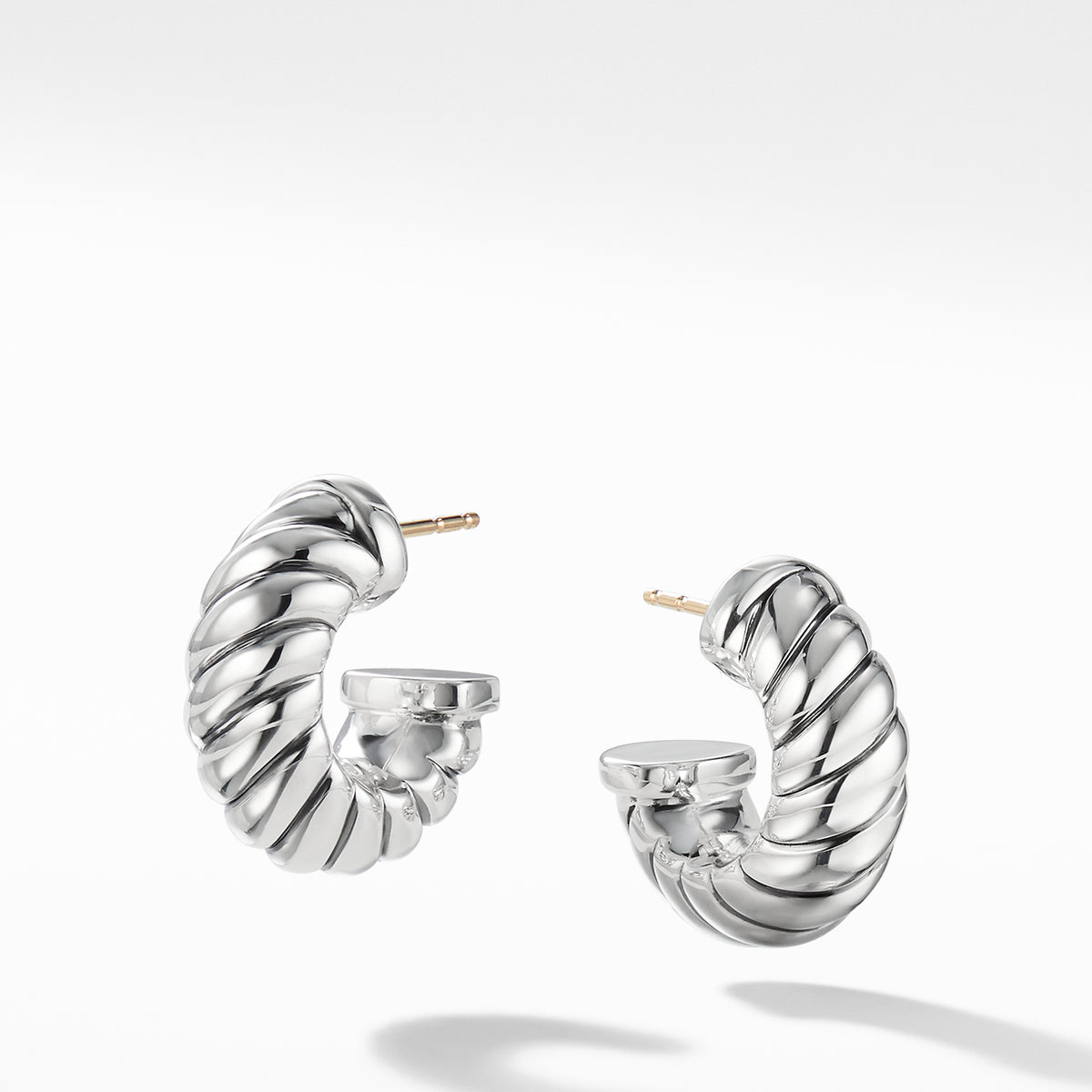 David Yurman Sterling Silver Cable Classic Earrings | Fink's