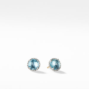 David Yurman Blue Topaz Stud Earrings