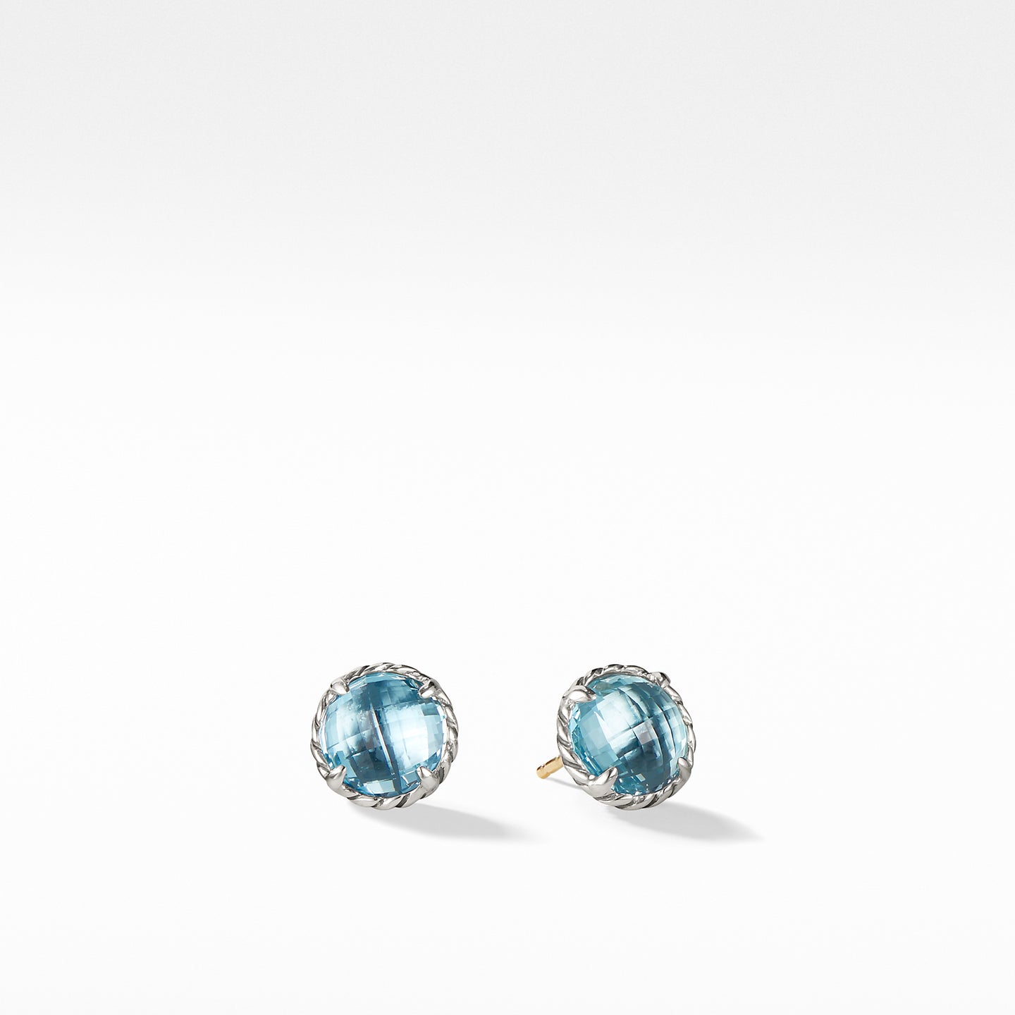 David Yurman Blue Topaz Stud Earrings