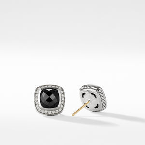 David Yurman Black Onyx and Diamond Stud Earrings