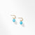 Load image into Gallery viewer, Hoop Earring with Turquoise in 18K Gold