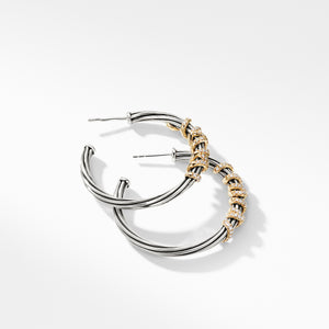 Helena Large Hoop Earrings with Diamonds and 18K Gold