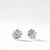 David Yurman 11mm Crossover Earrings with Diamonds