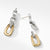 Load image into Gallery viewer, Wellesley Link Drop Earrings with 18K Gold