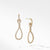 Load image into Gallery viewer, Continuance® Full Pavé Small Drop Earrings in 18K Yellow Gold