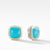 Load image into Gallery viewer, Albion® Stud Earrings with Reconstituted Turquoise and 18K Yellow Gold