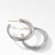 Load image into Gallery viewer, David Yurman Crossover Medium Hoop Earrings with Diamonds