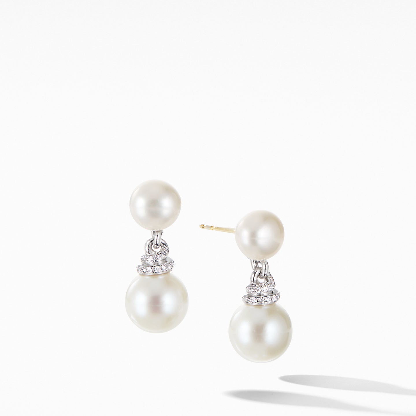 Continuance® Pearl Drop Earrings with Diamonds
