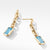 Load image into Gallery viewer, Novella Chain Drop Earrings in 18K Yellow Gold with Blue Topaz