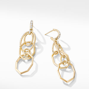 Stax Mobile Drop Earrings in 18K Yellow Gold with Diamonds