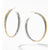 Load image into Gallery viewer, David Yurman Crossover XL Cable Hoop Earrings with 18K Yellow Gold