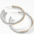 Load image into Gallery viewer, David Yurman Cable Crossover XL Hoop Earrings with 18K Yellow Gold and Sterling Silver