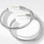 David Yurman Sterling Silver Crossover XL Hoop Earrings with Diamonds