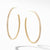 Large Hoop Earrings in 18K Yellow Gold with Pavé Diamonds