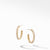 Load image into Gallery viewer, Extra-Small Hoop Earrings in 18K Yellow Gold with Pavé Diamonds