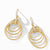 David Yurman DY Origami Drop Earrings in 18K Yellow Gold with Diamonds