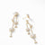 Starburst Cascade Earrings in 18K Yellow Gold with Pavé Diamonds