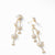 Load image into Gallery viewer, Starburst Cascade Earrings in 18K Yellow Gold with Pavé Diamonds