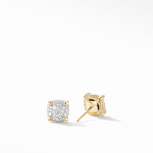 David Yurman Chatelaine Stud Earrings in 18K Gold with Diamonds