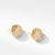 Load image into Gallery viewer, DY Origami Shrimp Earrings in 18K Yellow Gold with Diamonds