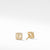 Petite Chatelaine® Pavé Bezel Stud Earring in 18K Yellow Gold with Champagne Citrine