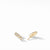 Barrels Stud Earrings in 18K Yellow Gold with Diamonds