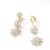 Starburst Triple Drop Earrings in 18K Yellow Gold with Full Pavé Diamonds