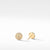 Mini Cable Stud Earrings in 18K Yellow Gold with Diamonds