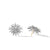 Starburst Stud Earrings with Pavé Diamonds