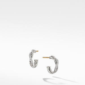 David Yurman Petite Infinity Huggie Hoop Earring with Diamonds