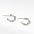 Petite Infinity David Yurman Huggie Hoop Earrings with Diamonds