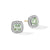 Petite Albion Stud Earrings with Prasiolite and Pavé DiamondsPetite Albion Stud Earrings with Prasiolite and Pavé Diamonds