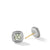 Petite Albion Stud Earrings with Prasiolite and Pavé Diamonds