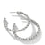 Pavéflex Hoop Earrings in 18K White Gold