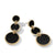 Load image into Gallery viewer, DY Elements® Triple Drop Earrings in 18K Yellow Gold with Black Onyx