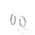 Petite X Hoop Earrings with Pavé Diamonds