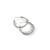 Petite X Hoop Earrings with Pavé Diamonds