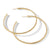 Sculpted Cable Hoop Earrings in 18K Yellow Gold