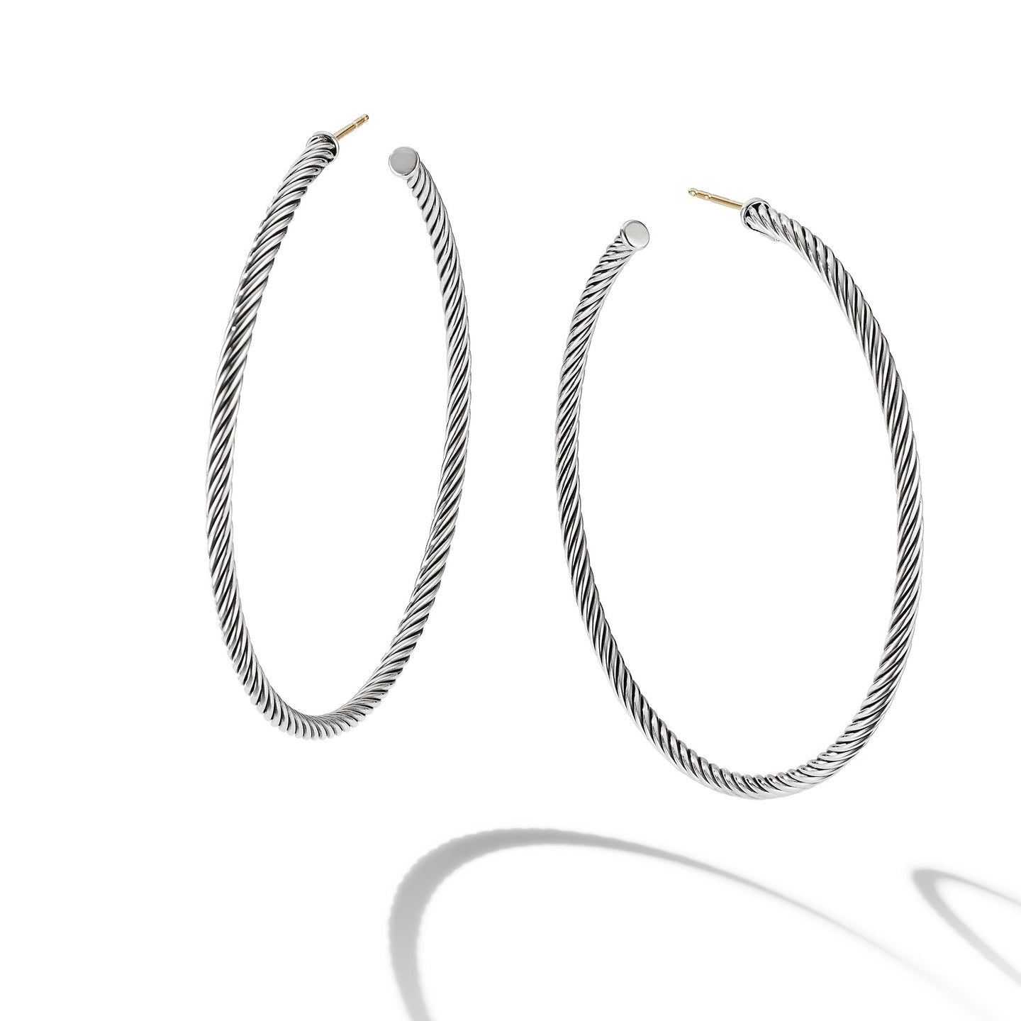 Sculpted Cable Hoop Earrings