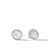 Load image into Gallery viewer, DY Elements Button Earrings with Mother of Pearl and Pavé Diamonds