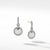 Load image into Gallery viewer, DY Elements Drop Earrings with Mother-of-Pearl in Sterling Silver with Diamonds