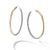 David Yurman Sculpted Cable Hoop Earrings with 18K Yellow Gold