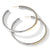 Yellow Gold and Silver Cable Hoop Earrings by David Yurman