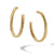 Sculpted Cable Hoop Earrings in 18K Yellow Gold