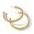Sculpted Cable Hoop Earrings in 18K Yellow Gold