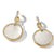 DY Elements® Drop Earrings in 18K Yellow Gold with Mother of Pearl and Pavé Diamonds