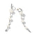 Pearl and Pavé Drop Earrings in Sterling Silver with Diamonds