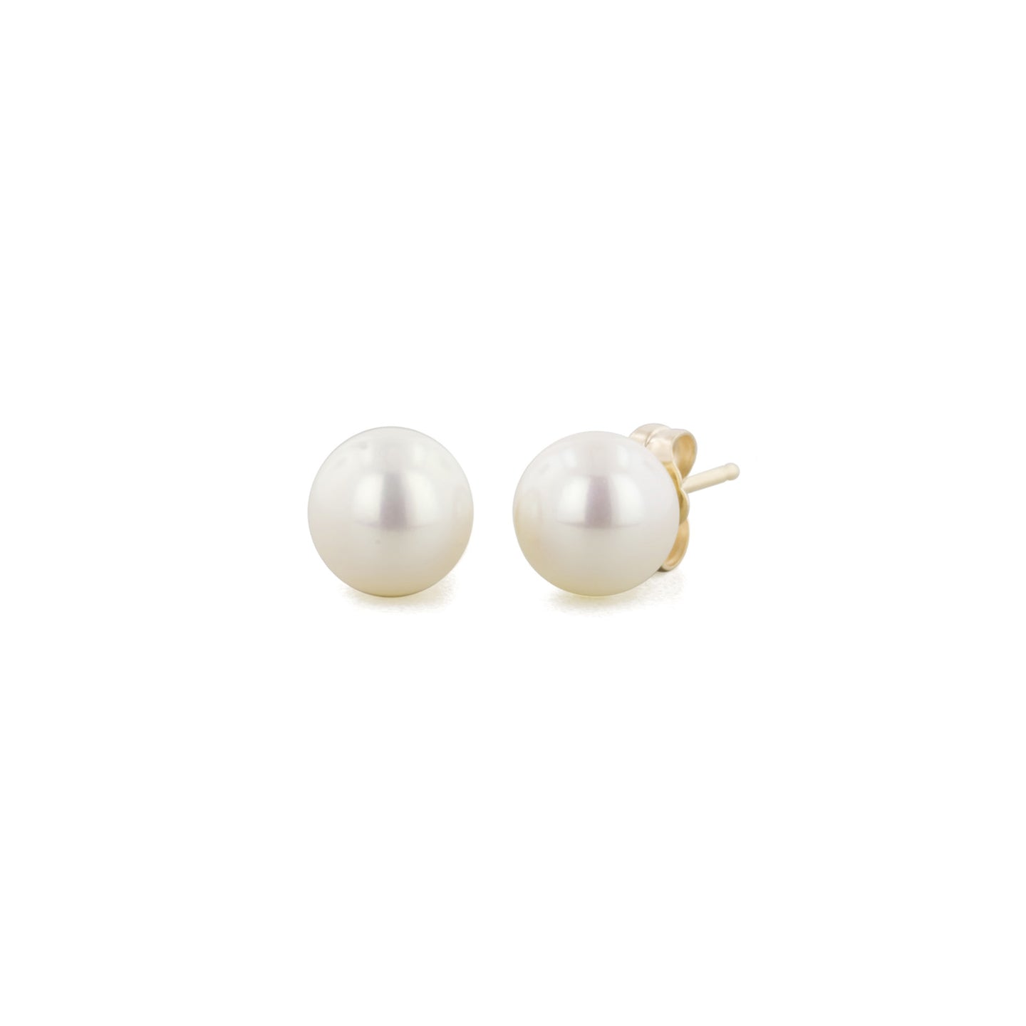 Sabel Pearl Near Round Pearl Earrings in 5mm